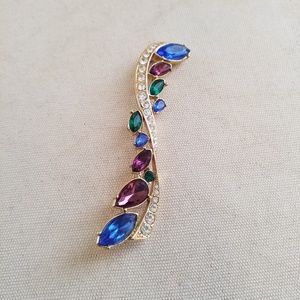 Trifari  multi  colored pin broch